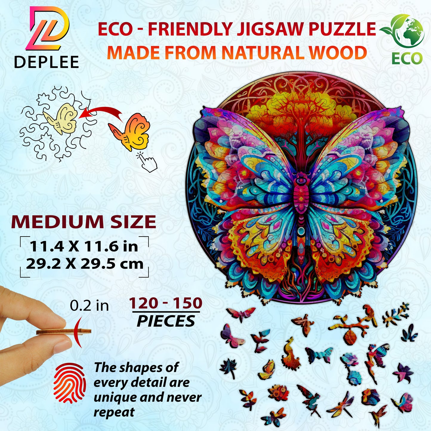 Butterfly Wooden Puzzles