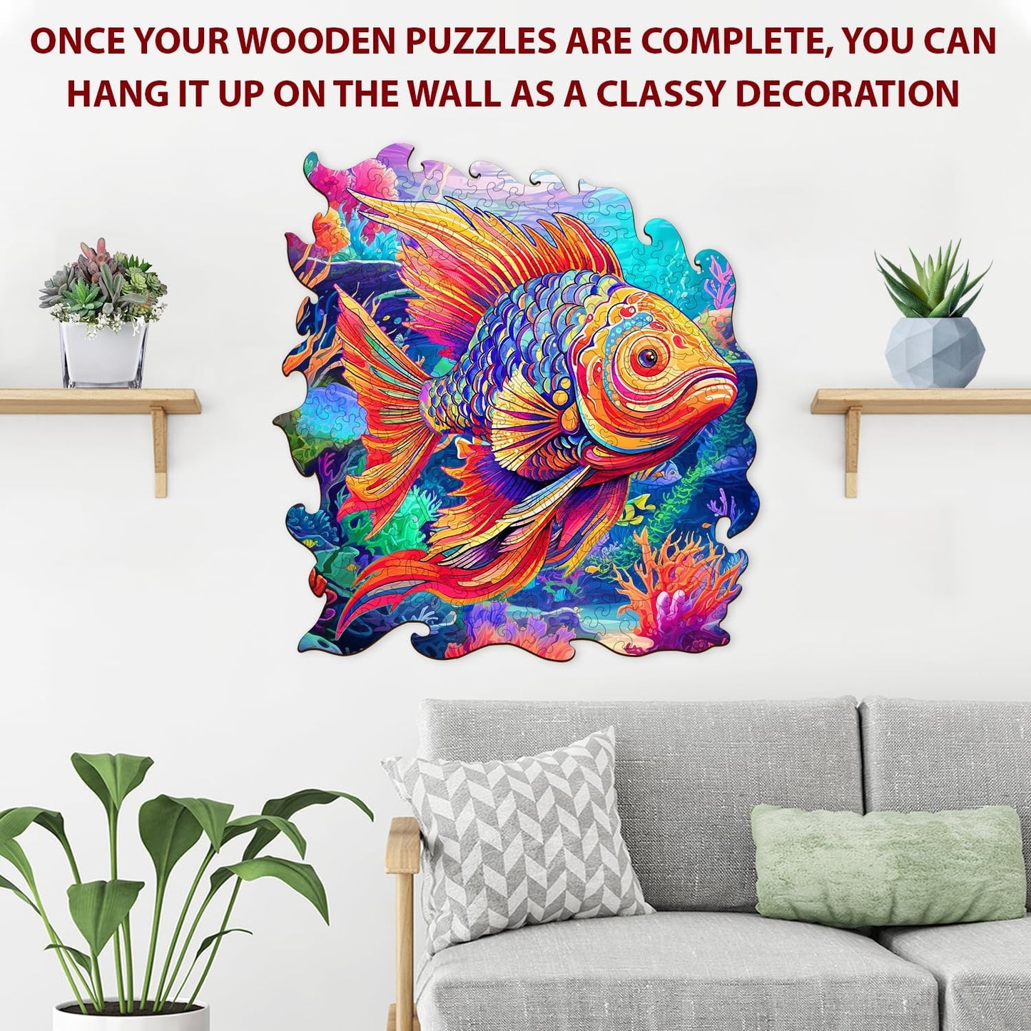 Fish wooden jigsaw puzzles