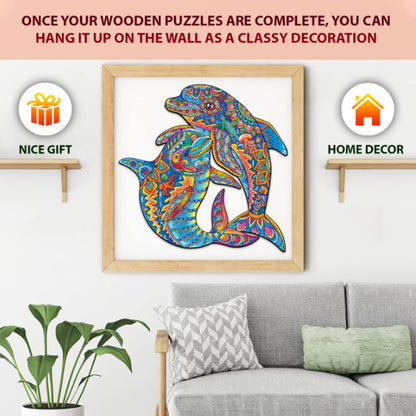 Dolphin Wooden Puzzle