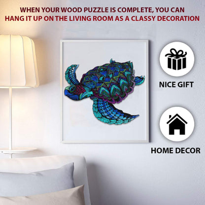 Turtle wooden jigsaw puzzle