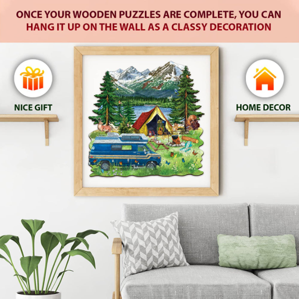 Camping Wooden Puzzle