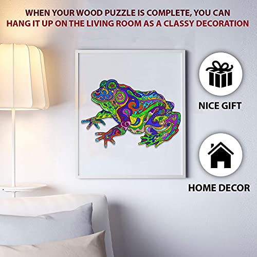 Leap into fun with our creative frog wooden jigsaw puzzles