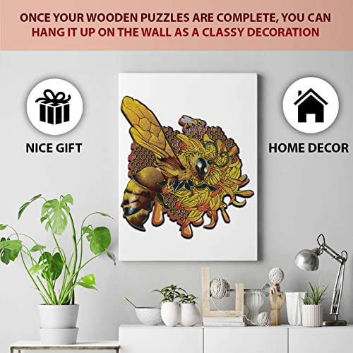 Bee wooden jigsaw puzzle