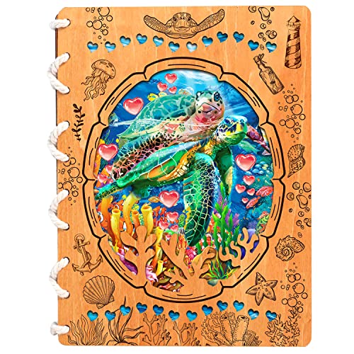 Turtle with love wooden cards