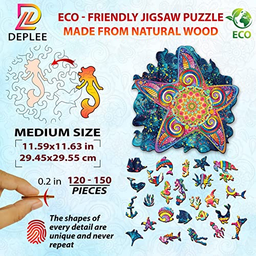 Starfish wooden jigsaw puzzle