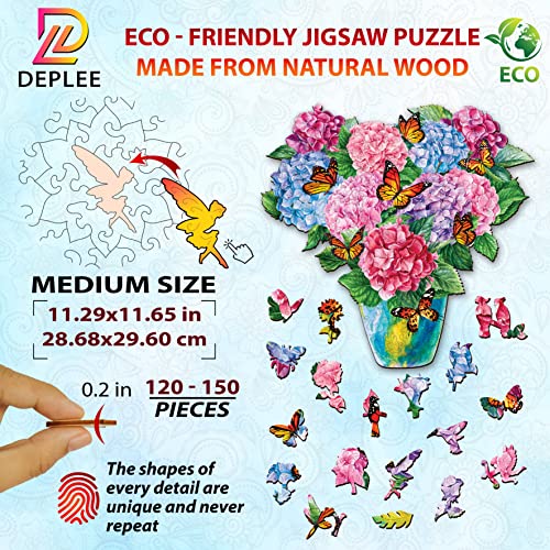 Hydrangea Flower Butterfly Puzzle