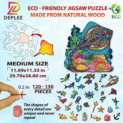Stingray Wooden puzzle