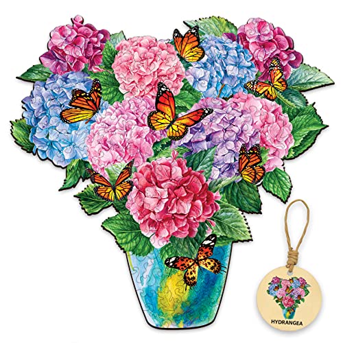 Hydrangea Flower Butterfly Puzzle